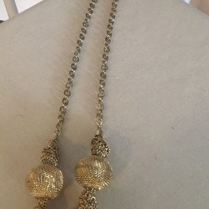 Gold tone accent chain